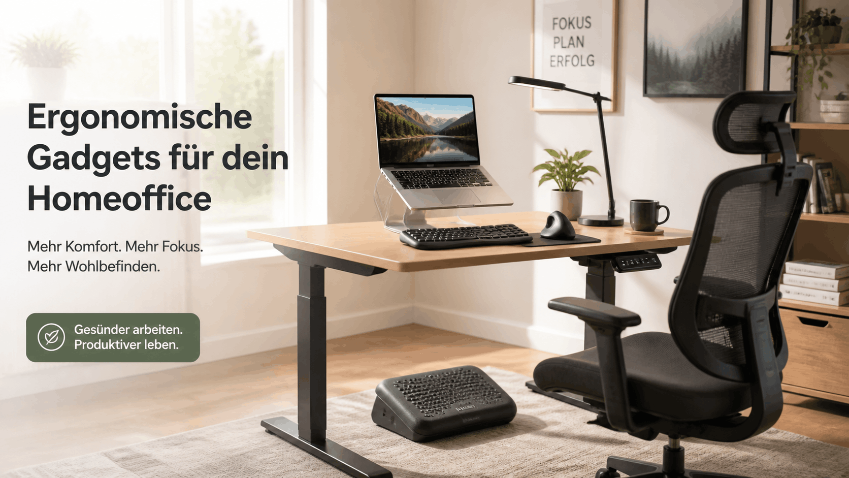 Top 6 ergonomische Gadgets fürs Homeoffice: Diese Helfer entlasten Rücken, Nacken und Handgelenke